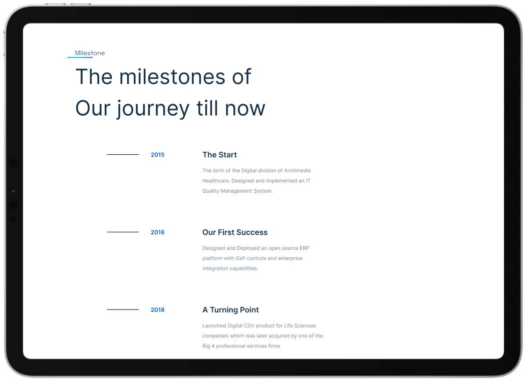arc journey tablet page